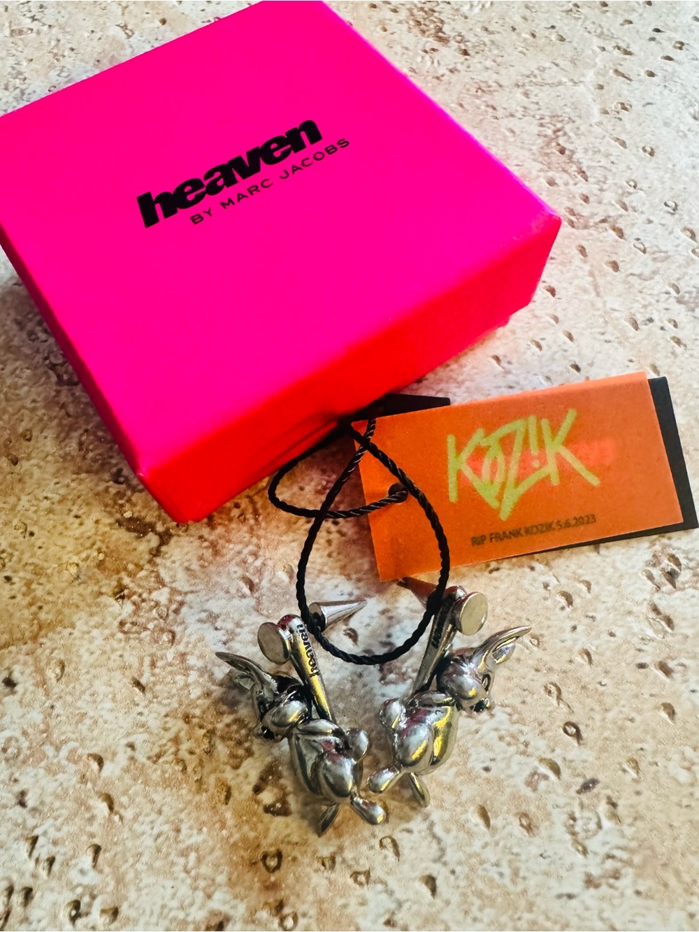 Heaven x Marc Jacobs Limited Edition Silver Earrings New FULL INCLUSION